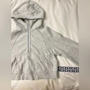 Lululemon SCUBA OVERSIZED HALF-ZIP HOODIE Heathered Core Ultra Light Grey